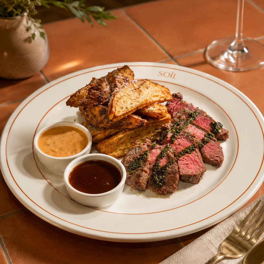 Steak & Wedges